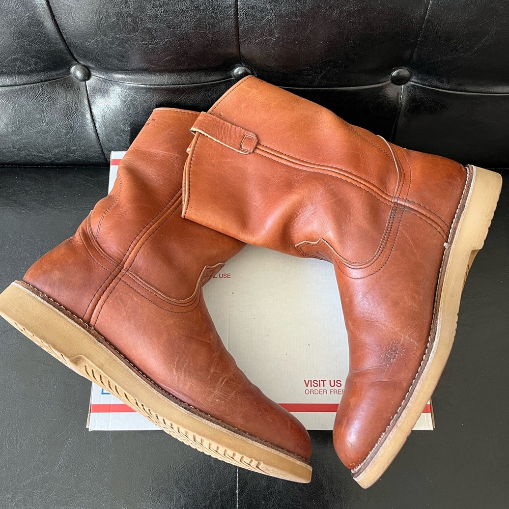 Vintage 1990s Red Wing 1117 Pecos Soft Toe Boots 12D‎ - Picture 5 of 9